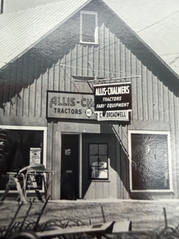 Vintage Allis Chalmers Tractor Dealer Photo CM Broadwell Morrisonville NY Farm gallery