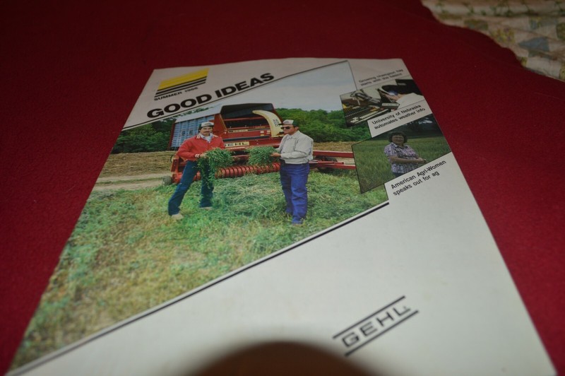 Gehl Good Idea’s For Summer 1986 Dealer’s Brochure AMIL15