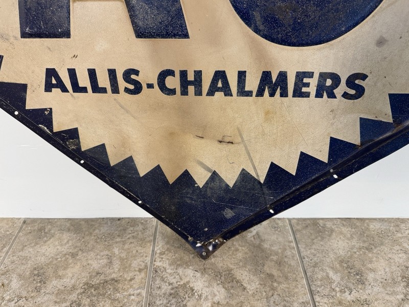 Large Vintage Allis-Chalmers Dealer Advertising Sign – Embossed AC Logo gallery