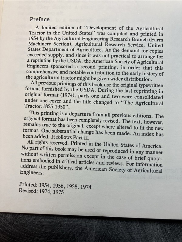 Vintage R.B. Gray 1855-1950 The Agricultural Tractor Book Mint! 1975 Revision gallery