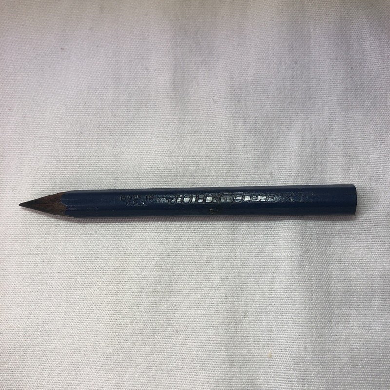 Vintage Antique John Deere Advertising Pencil Navy Blue Mini-Pencil 3.5 inches