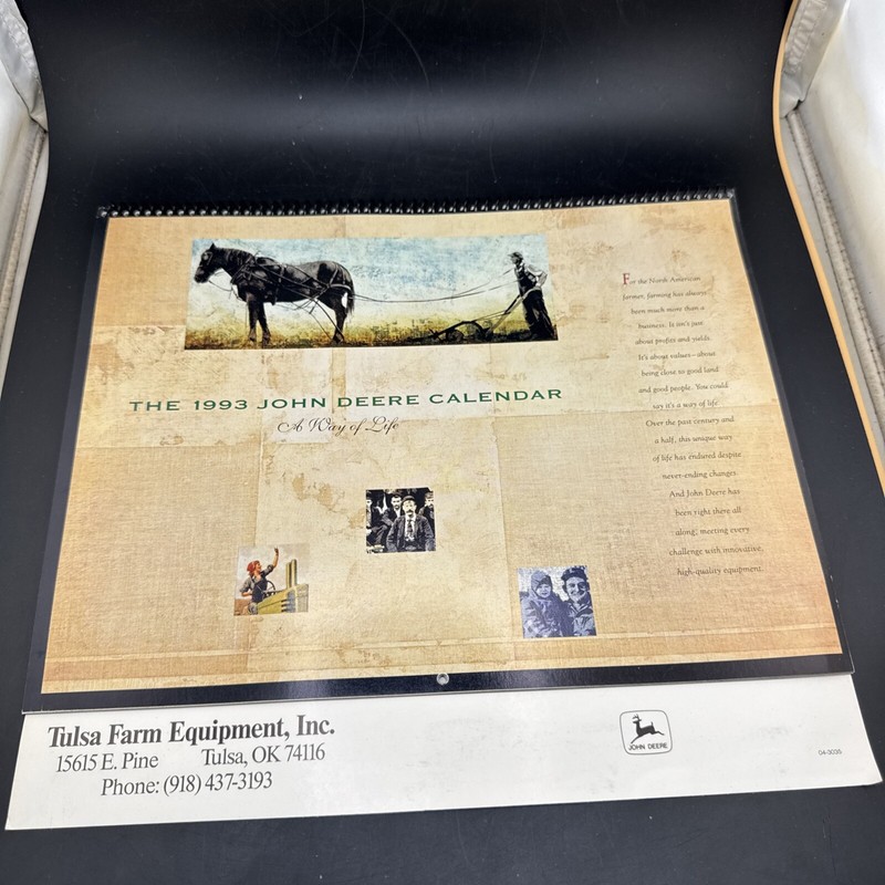 Antique 1993 John Deere Calendar 🚜