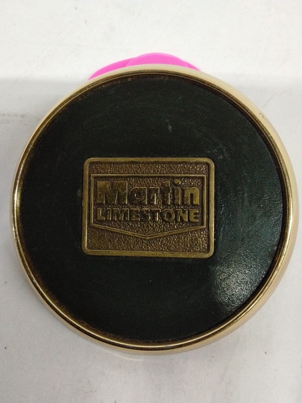 Vintage Martin Limestone Metal Coaster Blue Ball, Gap, New Holland PA gallery