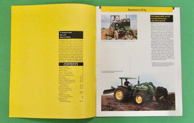 Vintage John Deere ( Long Green Line Catalog) 1987 gallery