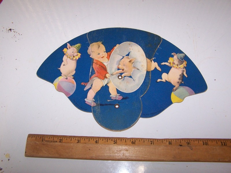 Vintage GRAHAM GRAIN Fan CASE Farm Machinery TERRE HAUTE INDIANA Pig Graphics