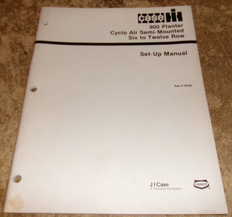 1986 case ih 900 6-12 row planters set up-manual in very good shape used