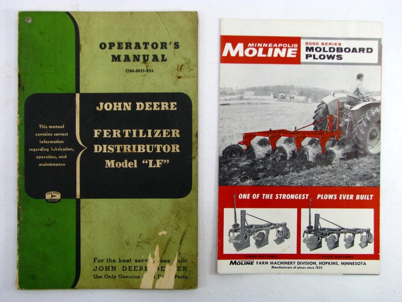 Farming Advertising Brochure Manual LOT vtg John Deere Moline Oliver New Idea ad gallery
