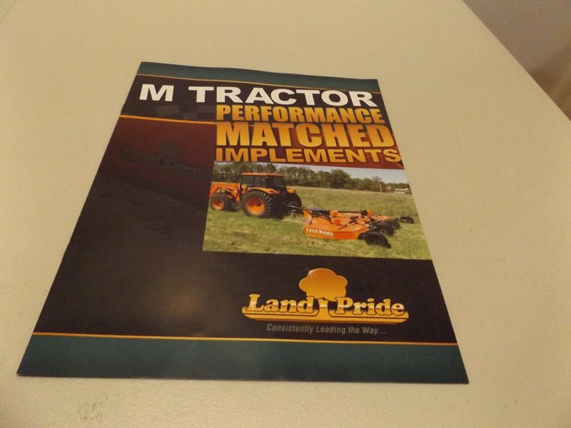LAND PRIDE M TRACTOR PERFORMANCE MATCHED IMPLEMENTS, 9/1/16
