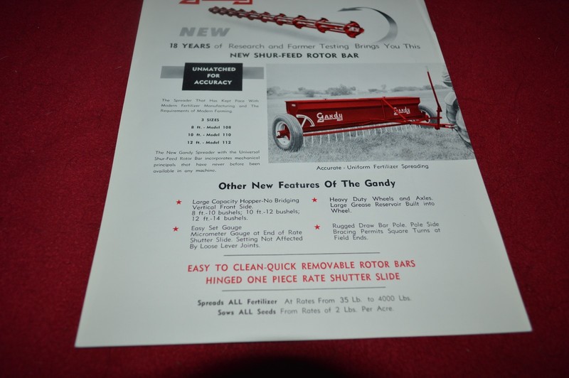 Gandy Spreader & Seeder Dealer’s Brochure BWPA