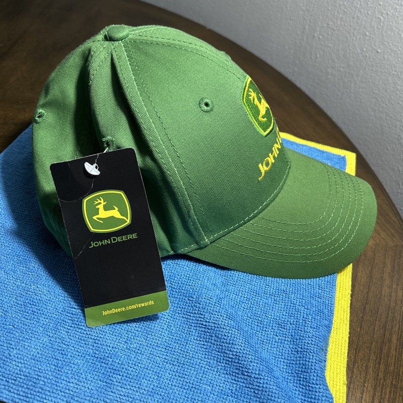 VINTAGE JOHN DEERE LP17596 GREEN AND YELLOW BASEBALL CAP JD LOGO NEW W TAGS 🔥🔥 gallery