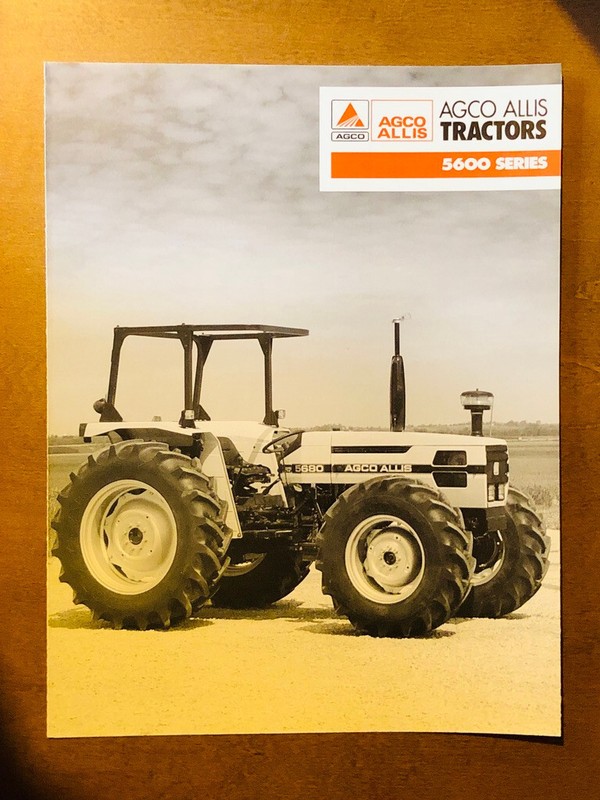1991 DEUTZ ALLIS 5600 Series 5670 & 5680 Tractors Sales Brochure 4 Pages