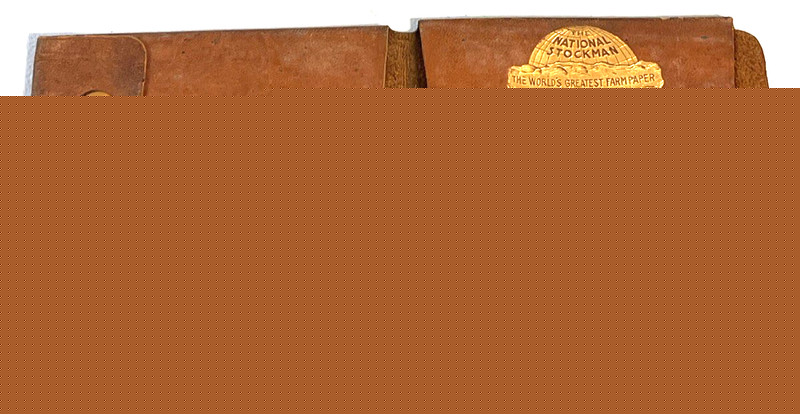 National Stockman Farm News Paper Small Leather Billfold gallery