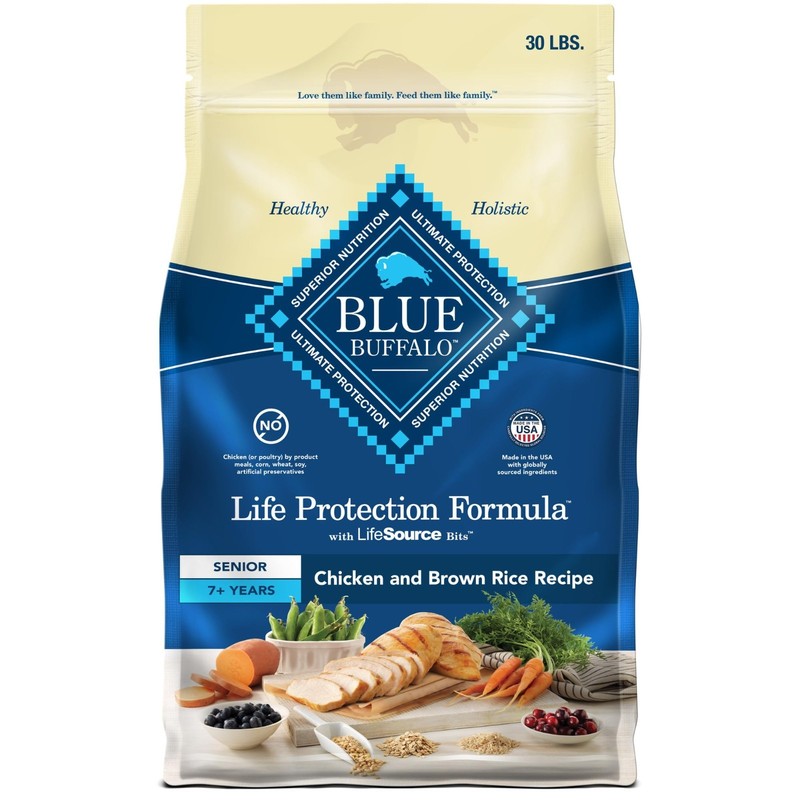 Blue Buffalo Life Protection Formula Senior Dry Dog Food, 30-lb. Bag