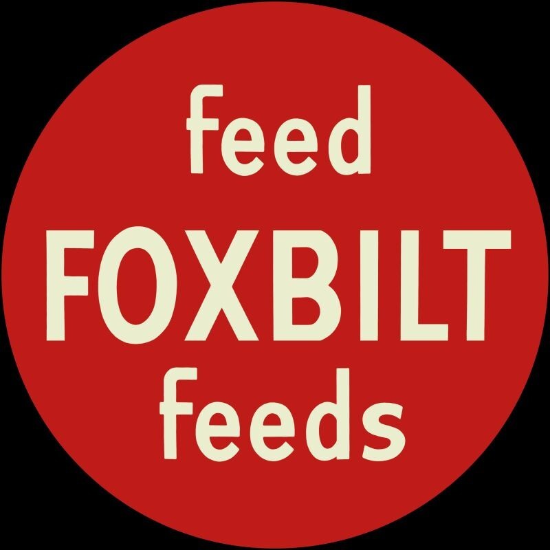Feed FOXBILT Feeds NEW Sign: 40″ Dia. Round USA STEEL TWO-SIDED