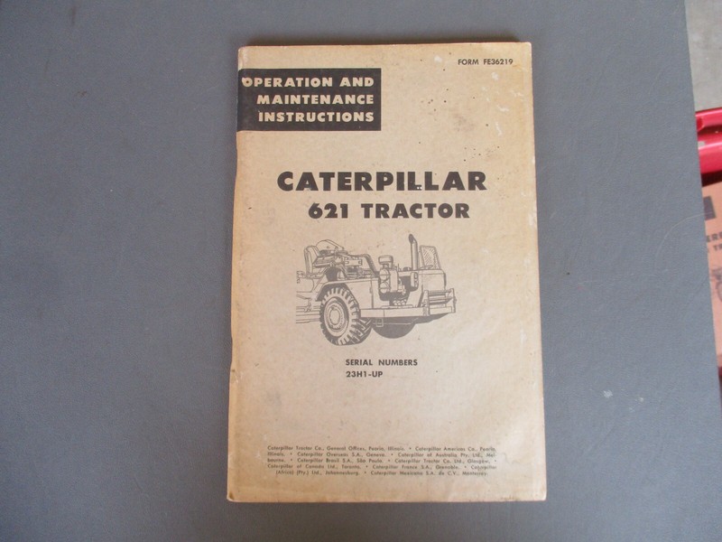 BOOK: 1966 Caterpillar 621 Tractor Factory OPERATION & MAINTENANCE INSTRUCTIONS