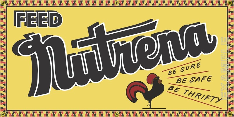 NUTRENA FEEDS FARM GENERAL STORE ROADSIDE OLD SIGN REMAKE BANNER SIZE OPTIONS