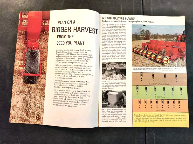 1967 Massey Ferguson Planter Dealer Sales Brochure Manual Catalog gallery