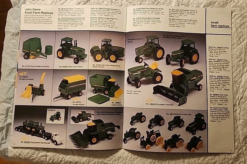 1984 Full Size John Deere Blueprint Replica Ertl Toys Catalog 16 Page gallery