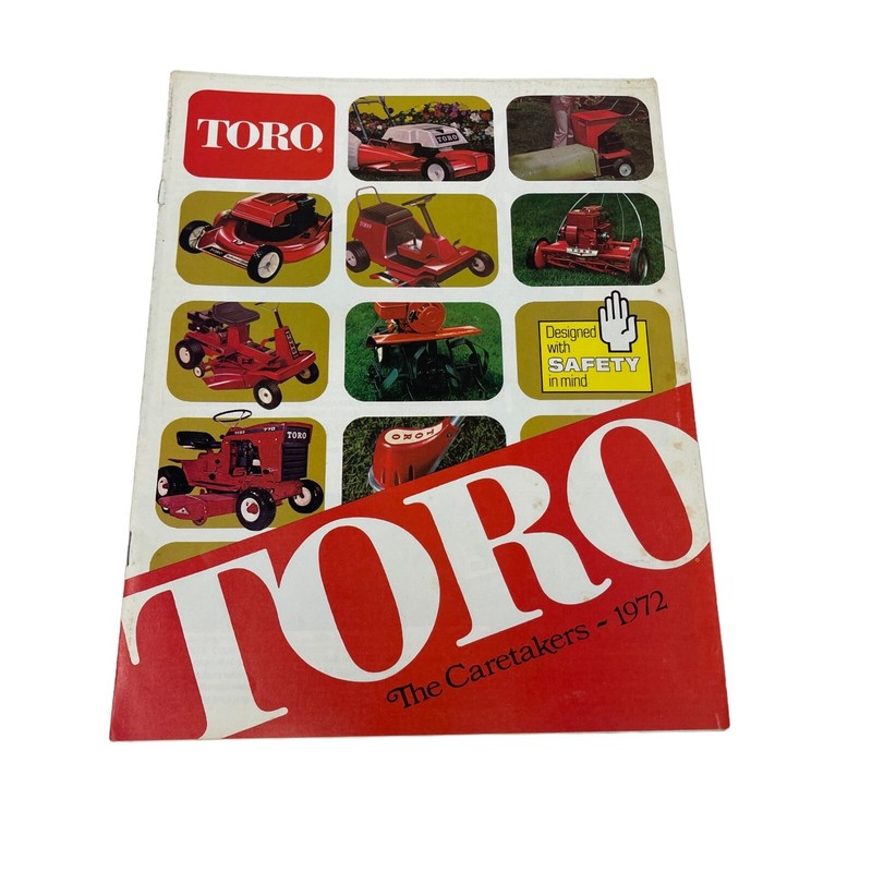 Toro The Caretakers 1972 Product Catalog Guardian Whirlwind Sportsman Sportlawn