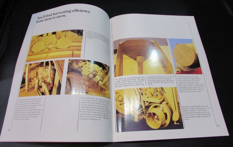 New 1988 Ford New Holland Versatile Twin Rotor Combine Windrow TR 86-96 Booklet gallery