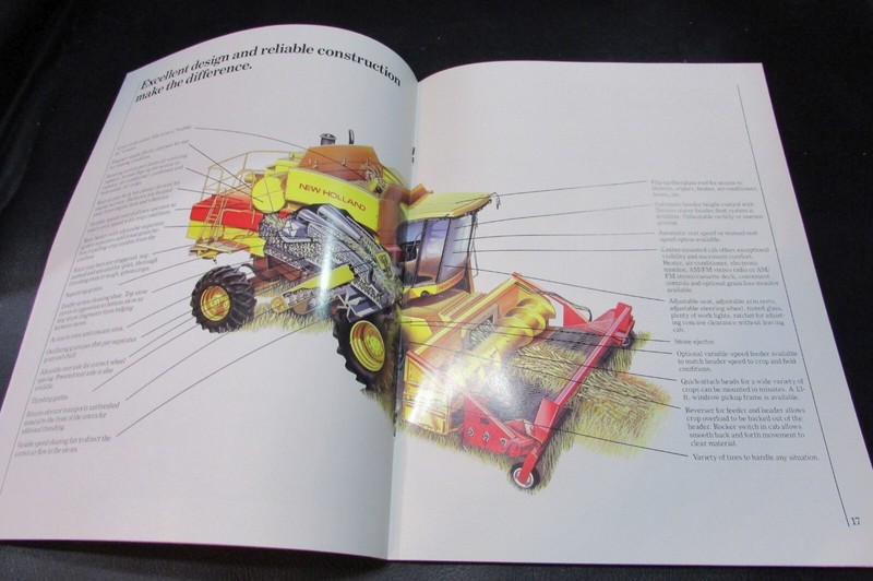 New 1988 Ford New Holland Versatile Twin Rotor Combine Windrow TR 86-96 Booklet gallery