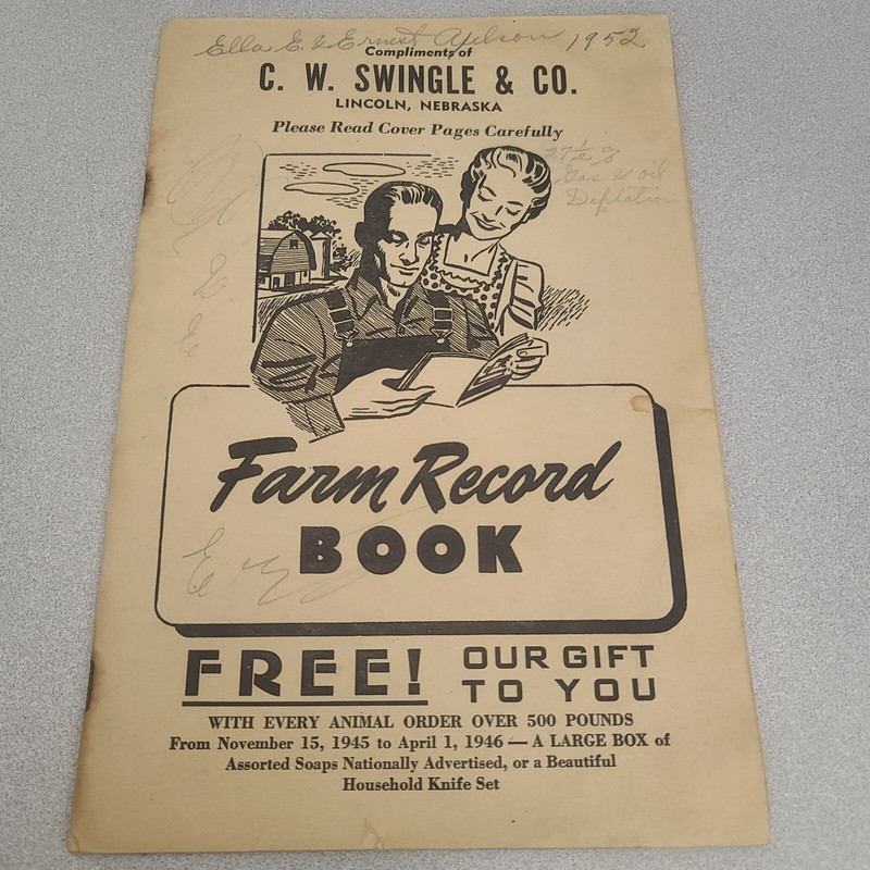 Vtg 1940s Lincoln Nebraska RENDERING CO FARM RECORD BOOKS Advertising Lot 3 gallery