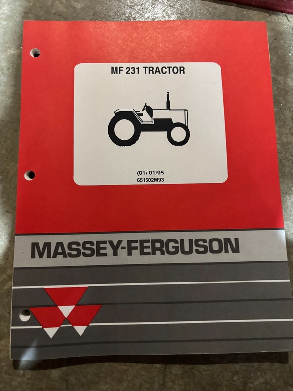Massey Ferguson 231 Tractor Parts Book Manual MWPA26