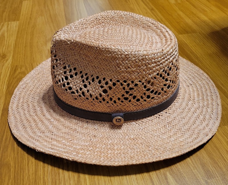 VINTAGE JOHN DEERE FARM STRAW HAT