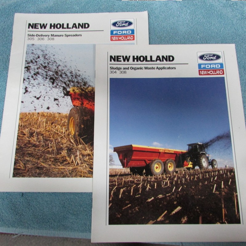 New Holland Brochure’s (2) Manure Spreaders 305, 305, 308 & 304, 308