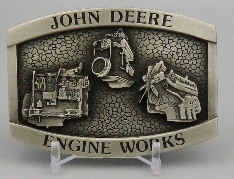 JOHN DEERE Engine Works Series #4 Limited Belt Buckle Great Christmas Gift