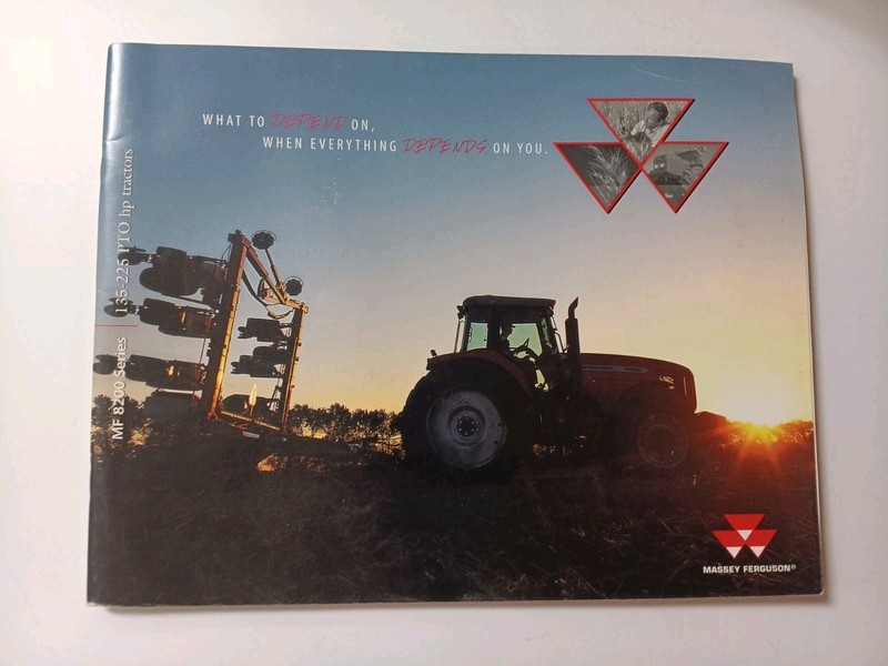 VINTAGE MASSEY FERGUSON MF 8200 TRACTORS Dealers SALES CATALOG Specs 34 Pages