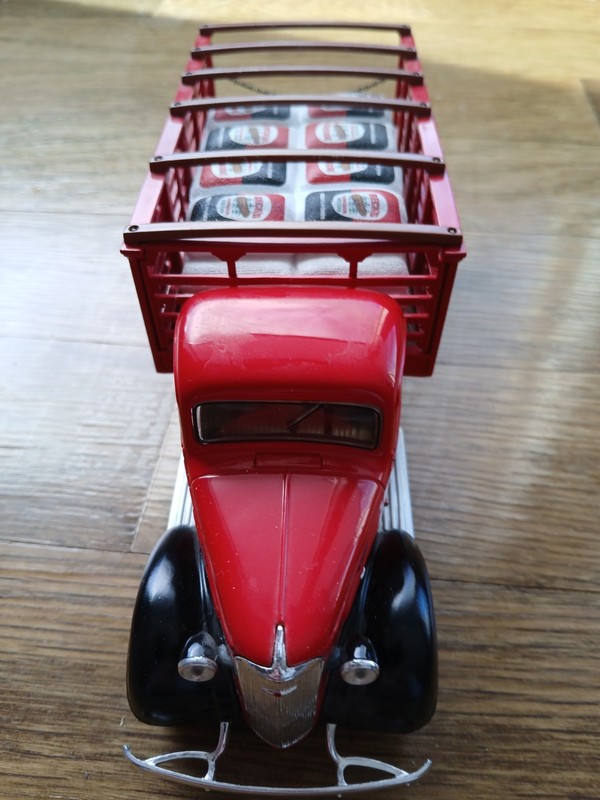 First Gear Beck’s Hybrids Farm Toy Truck, Atlanta, IN, (1937 Chevy Stake Truck)