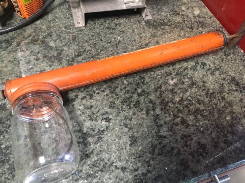 Vintage Dobbins Superbilt Continuous Sprayer. Glass jar. gallery