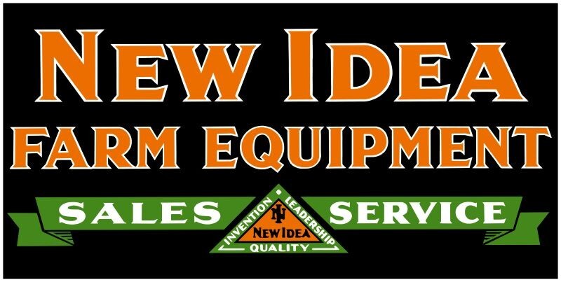 New Idea Farm Equipment Sales & Service NEW Sign 24×48″ USA STEEL – DOUBLE SIDED