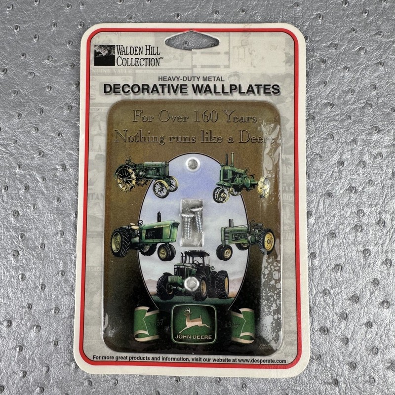 Vintage JOHN DEERE Light Switch Plate Cover Nothing Runs Like A Deere Tractor