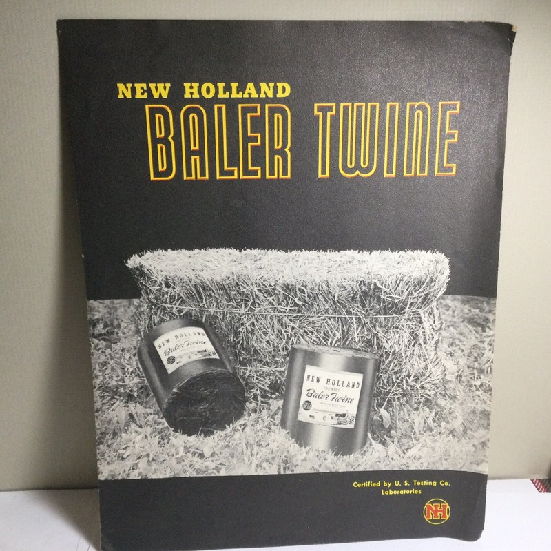 VERY VINTAGE “NEW HOLLAND” BAILER TWINE FARM BROCHURE NEW HOLLAND MACH. CO. PA