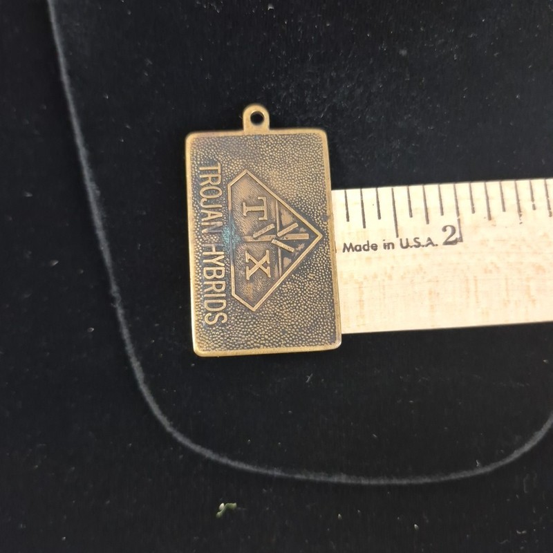 Vintage TX Trojan Hybrids Keychain Fob - Lloyd Anderson No Key Ring gallery