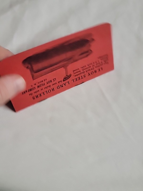 1920’s Le Roy Walking Plows Rare Mint Shape Advertising Memorabilia Bright Color gallery