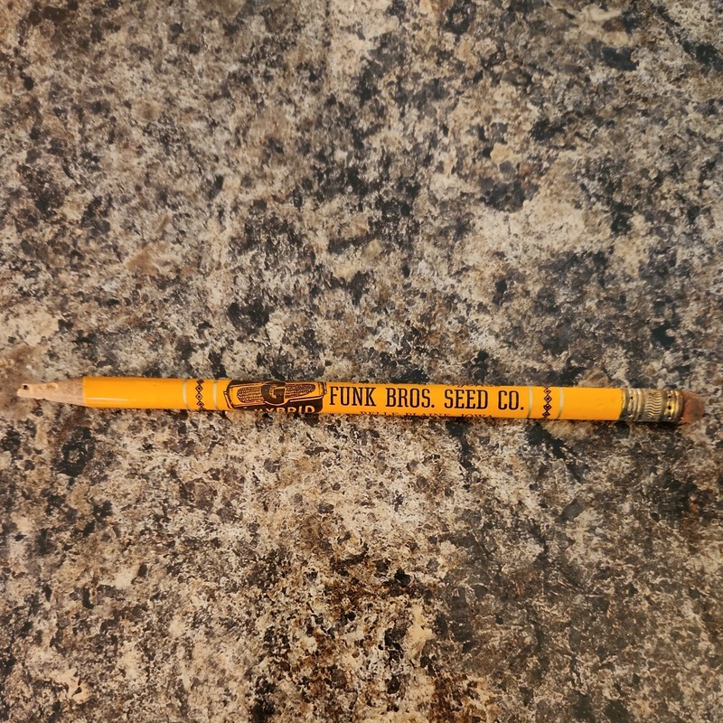Vintage Funk Bro Seed Co Funks G Hybrids Belle Plaine Iowa Seed Corn Pencil