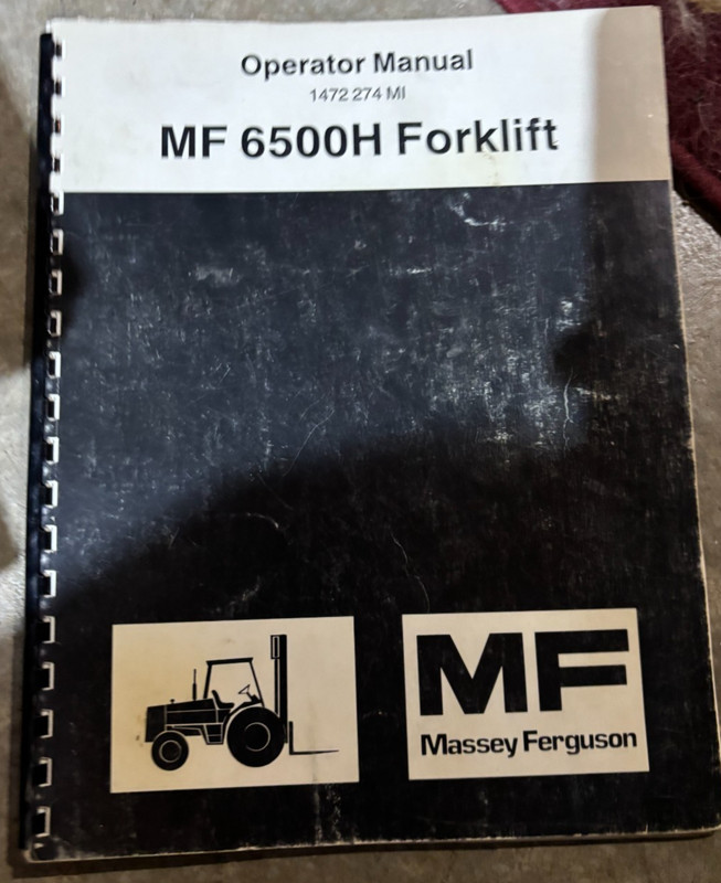 Massey Ferguson 6500 Forklift Operator’s Manual MWPA26