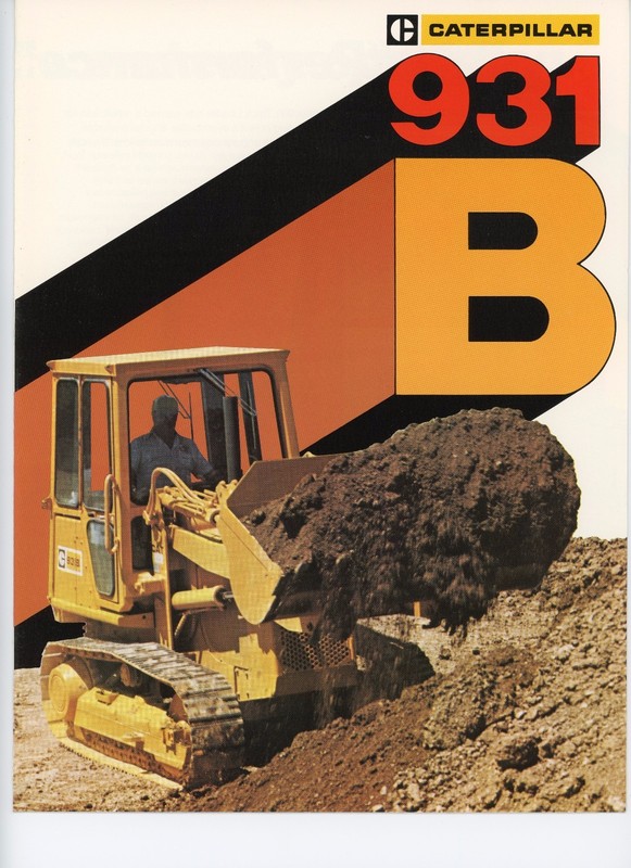 Caterpillar Tractor Co Direct Mail Piece 931B New Model Introduction