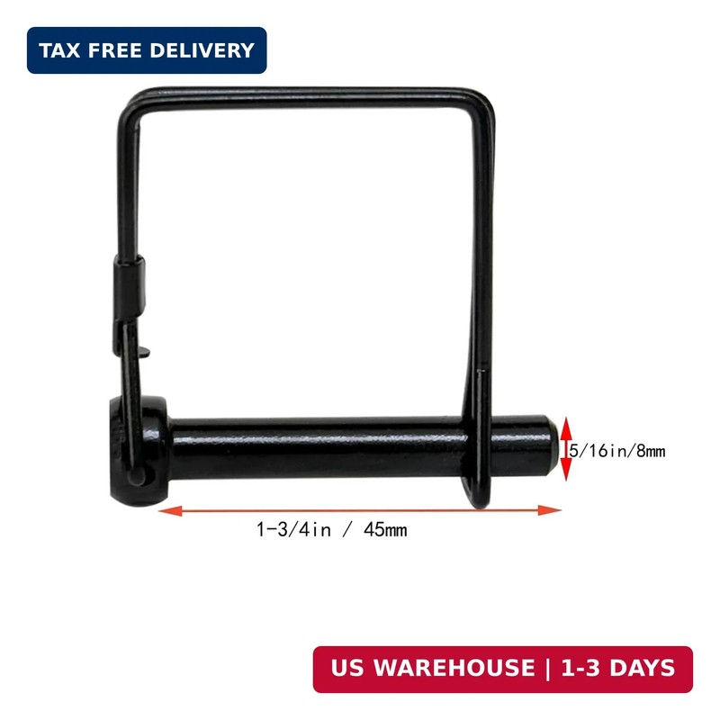4 Pack 5/16x1-3/4Trailer Hitch Pin Black Heavy Duty Towing Coupler Pin Quick Rel gallery