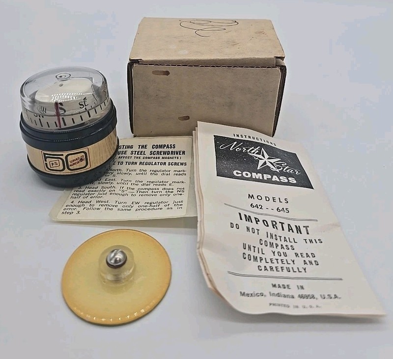 Vtg FS North Star Compass 50 Year Anniversary Unused In Box