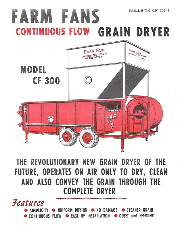 Farm Equipment Brochure – Farm Fans – CF 300 – Cont Flow Grain Dryer (F8201)