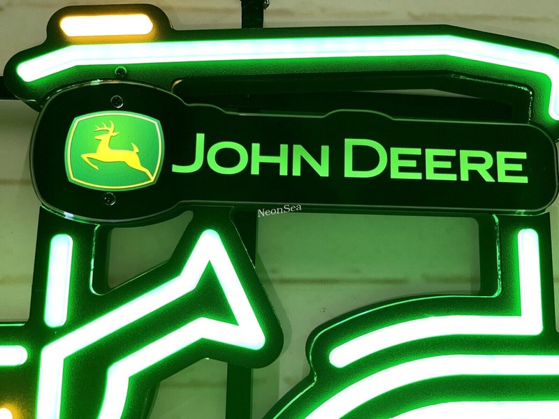 "Busch Light" John Deere Farm Tractor Beer Neon Sign Light Lamp 31" gallery