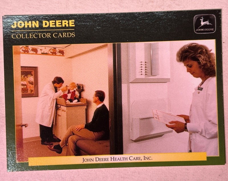 John Deere Health Care Inc. Checklist 1994 Trading Card Series No. 56