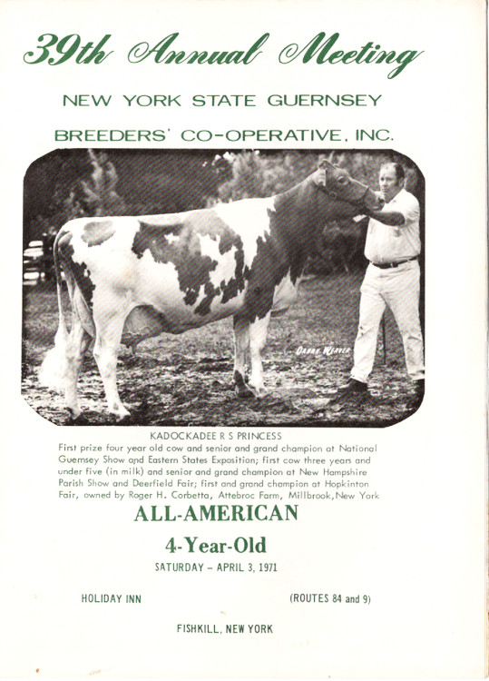 New York State Guernsey Breeders’ Co-Operative, Inxc. 39th Annual, Fishkill, NY