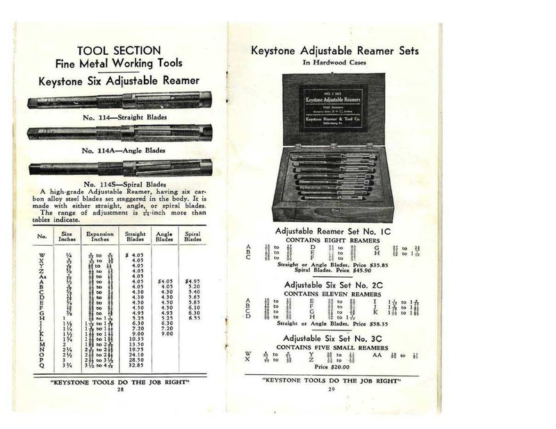 1941 ? Keystone Reamer & Tool Company Reference Catalog Auto Truck Reamers gallery