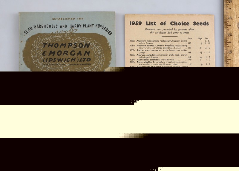 Vintage 1959 Thompson & Morgan Flower Seed Gardening Catalog Ipswich England UK