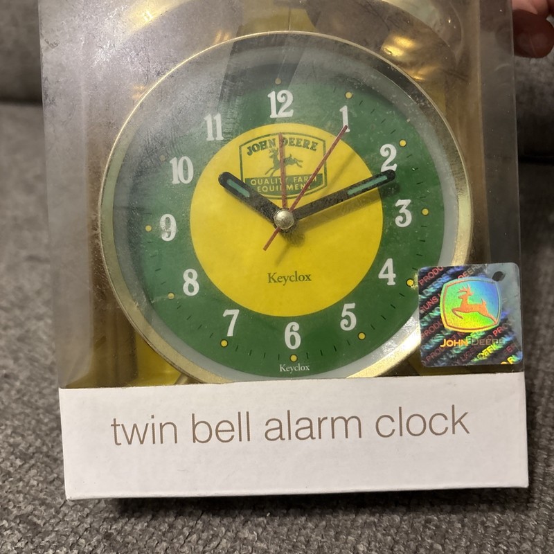 Key John Deere Gold/Green Quality Farm Equipment Twin Bell Alarm Clock gallery